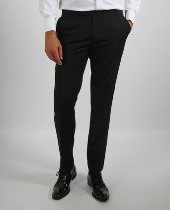 Gala pants hudson zwart | Slim-fit