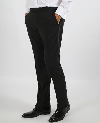 Gala pants hudson zwart | Slim-fit