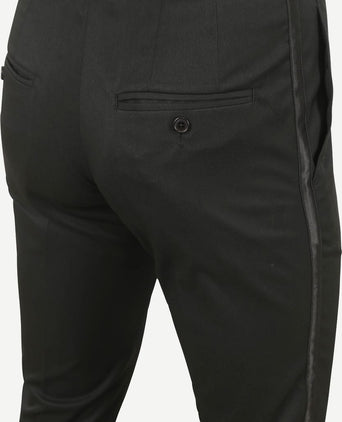 Gala pants hudson zwart | Slim-fit