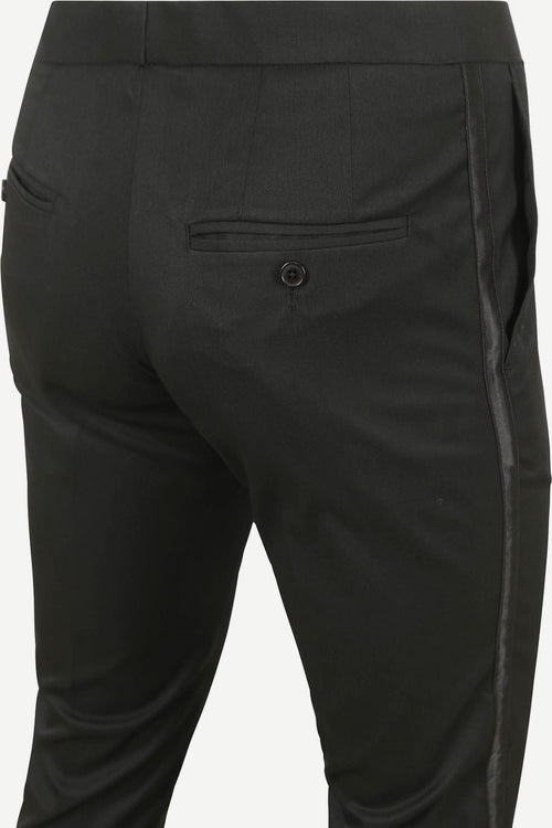 Gala pants hudson zwart | Slim-fit