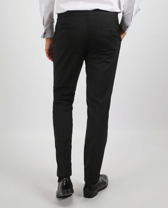 Gala pants hudson zwart | Slim-fit