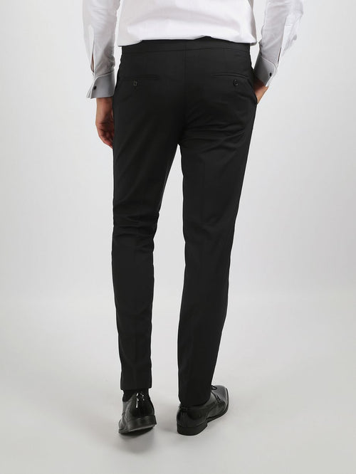 Gala pants hudson zwart | Slim-fit