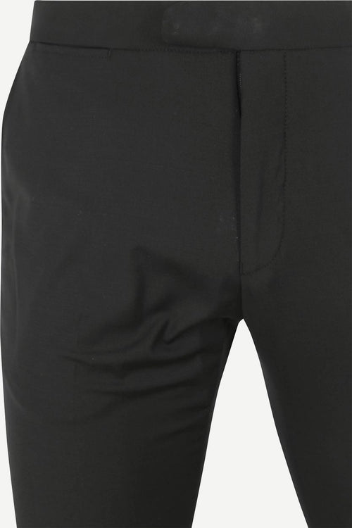 Rokkostuum broek wol blend zwart