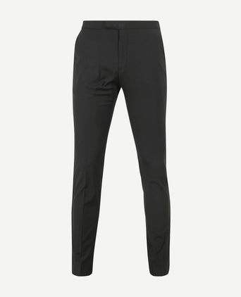 Rokkostuum broek wol blend zwart