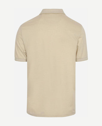 2tone piqué poloshirt ecru
