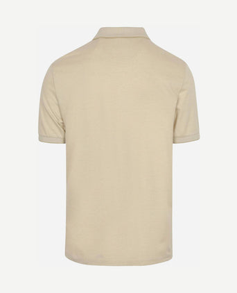 2tone piqué poloshirt ecru