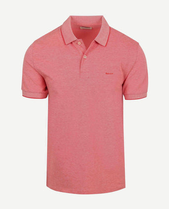 2tone piqué poloshirt rood