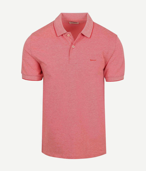 2tone piqué poloshirt rood