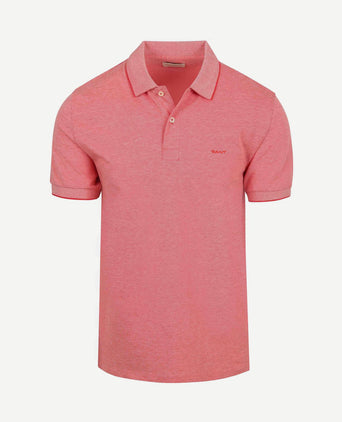 2tone piqué poloshirt rood
