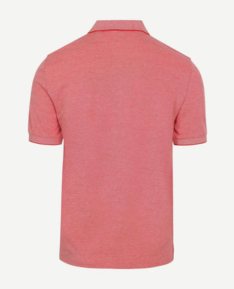 2tone piqué poloshirt rood