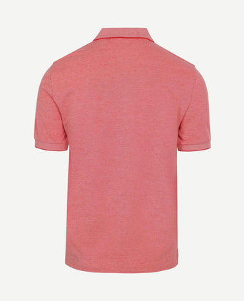2tone piqué poloshirt rood