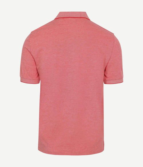 2tone piqué poloshirt rood