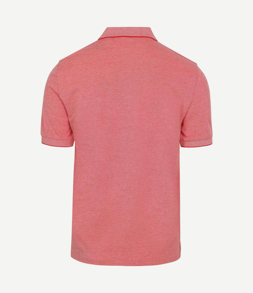 2tone piqué poloshirt rood