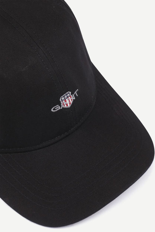 Gant cap katoen zwart