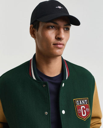 Gant cap katoen zwart