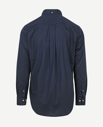Casual overhemd poplin donkerblauw
