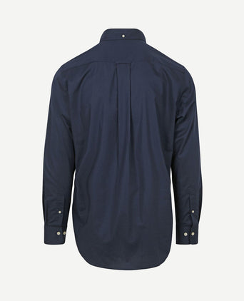 Casual overhemd poplin donkerblauw