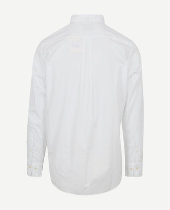 Casual overhemd poplin wit