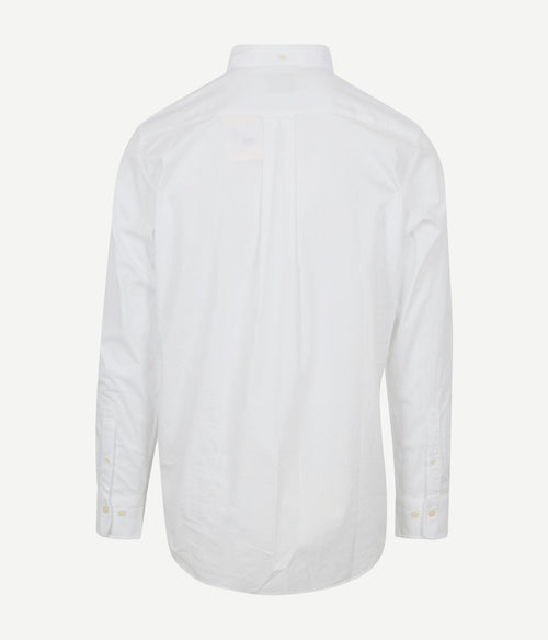 Casual overhemd poplin wit