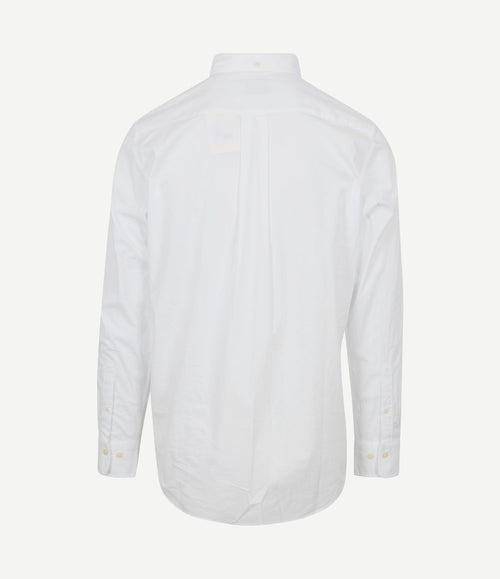 Casual overhemd poplin wit