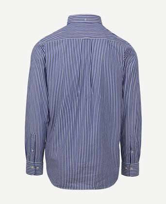 Gant casual overhemd streep blauw | Regular-fit
