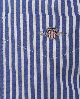 Gant casual overhemd streep blauw | Regular-fit