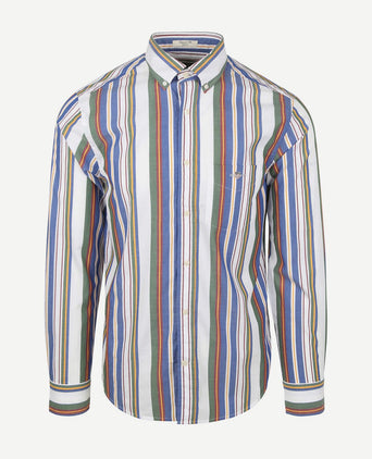 Casual overhemd streep multicolour