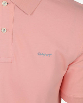 Contrast piqué poloshirt bubbelgum roze