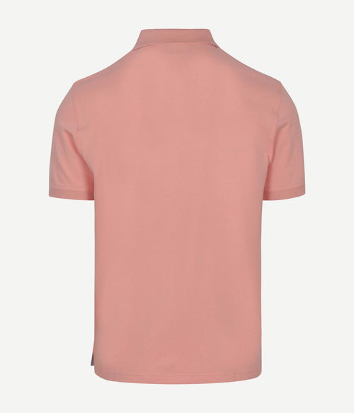 Contrast piqué poloshirt bubbelgum roze