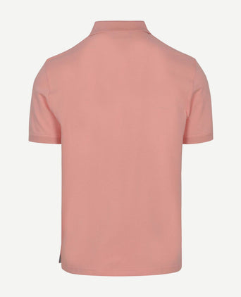 Contrast piqué poloshirt bubbelgum roze