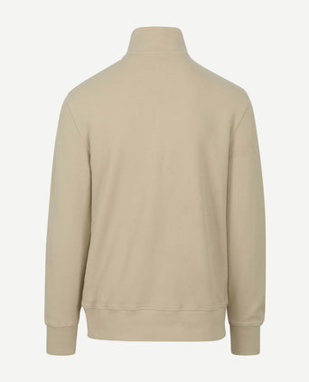 Gant halve rits trui ecru | Regular-fit