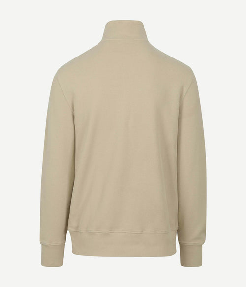 Gant halve rits trui ecru | Regular-fit