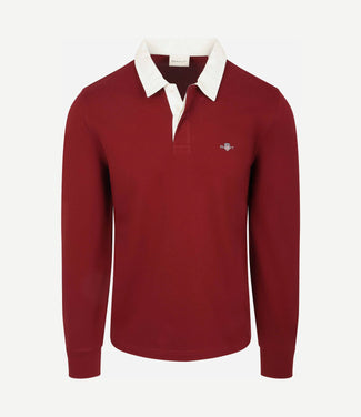 Heavy rugger polo piqué rood Heavy rugger polo piqué rood