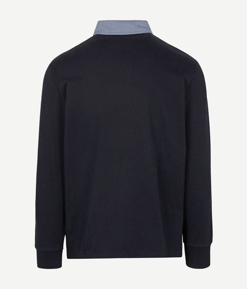 Gant heavy rugger shield polo donkerblauw | Regular-fit