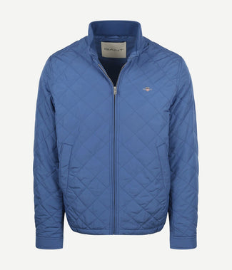 Jas gewatteerd vintage blauw Jas gewatteerd vintage blauw
