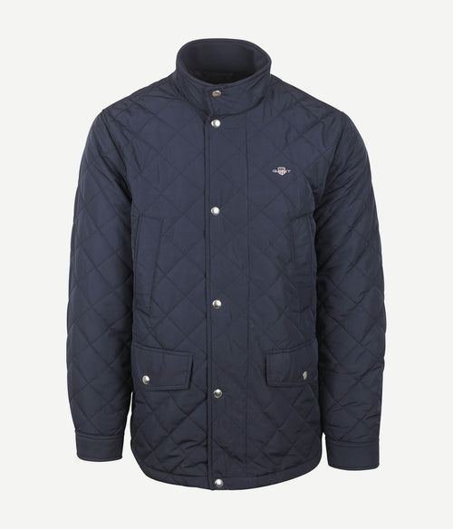 Gant jas quilted windcheater donkerblauw