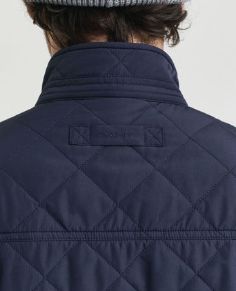 Gant jas quilted windcheater donkerblauw