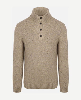 Mocker pullover wool blend sand