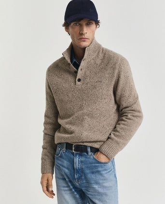 Gant mocker pullover wool blend sand | Regular-fit