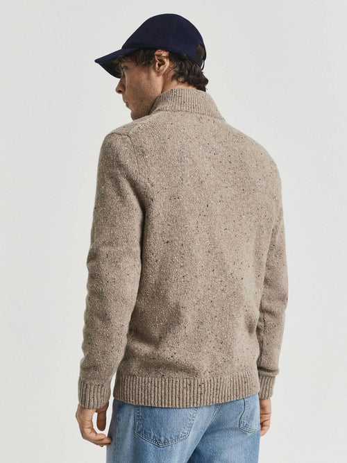 Gant mocker pullover wool blend sand | Regular-fit
