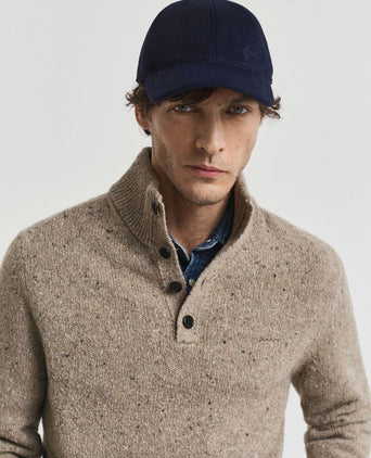 Mocker pullover wool blend sand