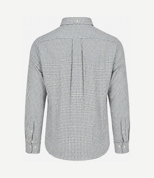 Overhemd flanel ruit blauw