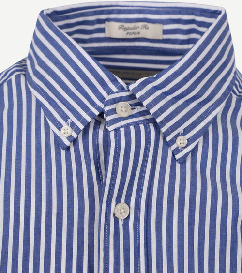 Casual overhemd streep blauw