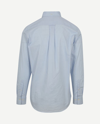 Casual overhemd poplin lichtblauw