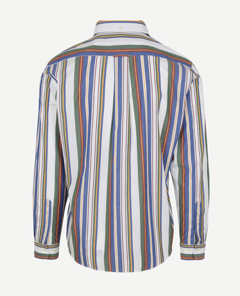 Casual overhemd streep multicolour
