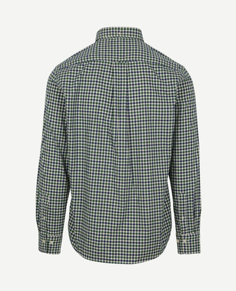 Casual overhemd twill ruit groen