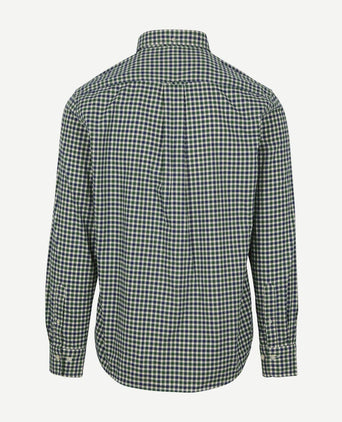 Casual overhemd twill ruit groen