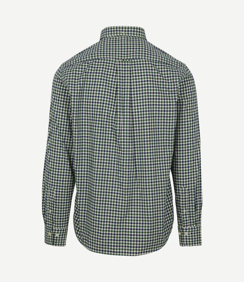 Casual overhemd twill ruit groen