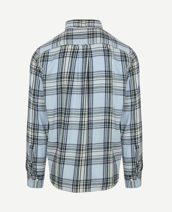 Overhemd flanel ruit blauw