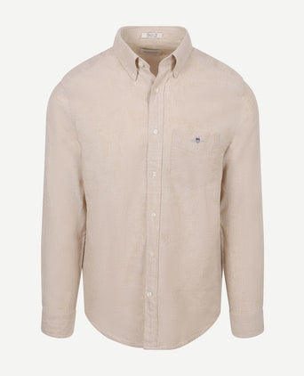 Overhemd cotton linen beige